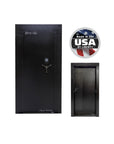 Liberty Blockade Vault Door – Heavy - Duty Safe Room Security - Vault Door - Textured Black / Chrome