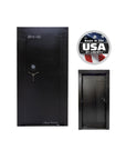 Liberty Blockade Vault Door – Heavy - Duty Safe Room Security - Vault Door - Textured Black / Chrome
