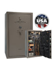 Liberty Colonial 50 Gun Safe – Ultimate Firearm Security and Storage - Gun Safe - Marble Gray / Black Chrome / Gray Fabric