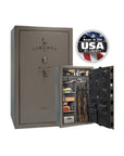 Liberty Colonial 50 Gun Safe – Ultimate Firearm Security and Storage - Gun Safe - Marble Gray / Black Chrome / Gray Fabric