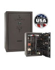 Liberty Fatboy – Maximum Firearm Security and Storage - Gun Safe - Marble Gray / Black Chrome / Gray Fabric