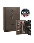 Liberty Fatboy – Maximum Firearm Security and Storage - Gun Safe - Textured Bronze / Black Chrome / Camel Fabric