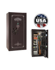 Liberty Magnum 25 Gun Safe – Ultimate Fire & Theft Protection - Gun Safe - Gloss Black Cherry / Black Chrome / Silver Velour
