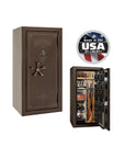 Liberty Magnum 25 Gun Safe – Ultimate Fire & Theft Protection - Gun Safe - Gloss Bronze / Black Chrome / Beige Velour