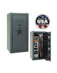 Liberty Presidential 25 Gun Safe – Elite Firearm Security and Storage - Gun Safe - Gloss Champagne / Black Chrome / Beige Velour