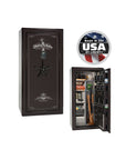 Liberty Presidential 25 Gun Safe – Elite Firearm Security and Storage - Gun Safe - Marble Champagne / Black Chrome / Beige Velour