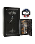National Security Magnum NS50 Gun Safe - Gun Safe - Gloss Black / Chrome / Silver Velour