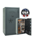 National Security Magnum NS50 Gun Safe - Gun Safe - Gloss Forest Mist / Black Chrome / Silver Velour