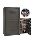 National Security Magnum NS50 Gun Safe - Gun Safe - Gloss Gray / Black Chrome / Silver Velour