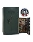 National Security Magnum NS50 Gun Safe - Gun Safe - Gloss Green / Black Chrome / Beige Velour