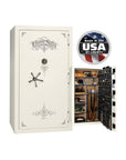 National Security Magnum NS50 Gun Safe - Gun Safe - Marble White / Black Chrome / Beige Velour
