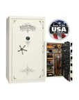 National Security Magnum NS50 Gun Safe - Gun Safe - Marble White / Black Chrome / Beige Velour