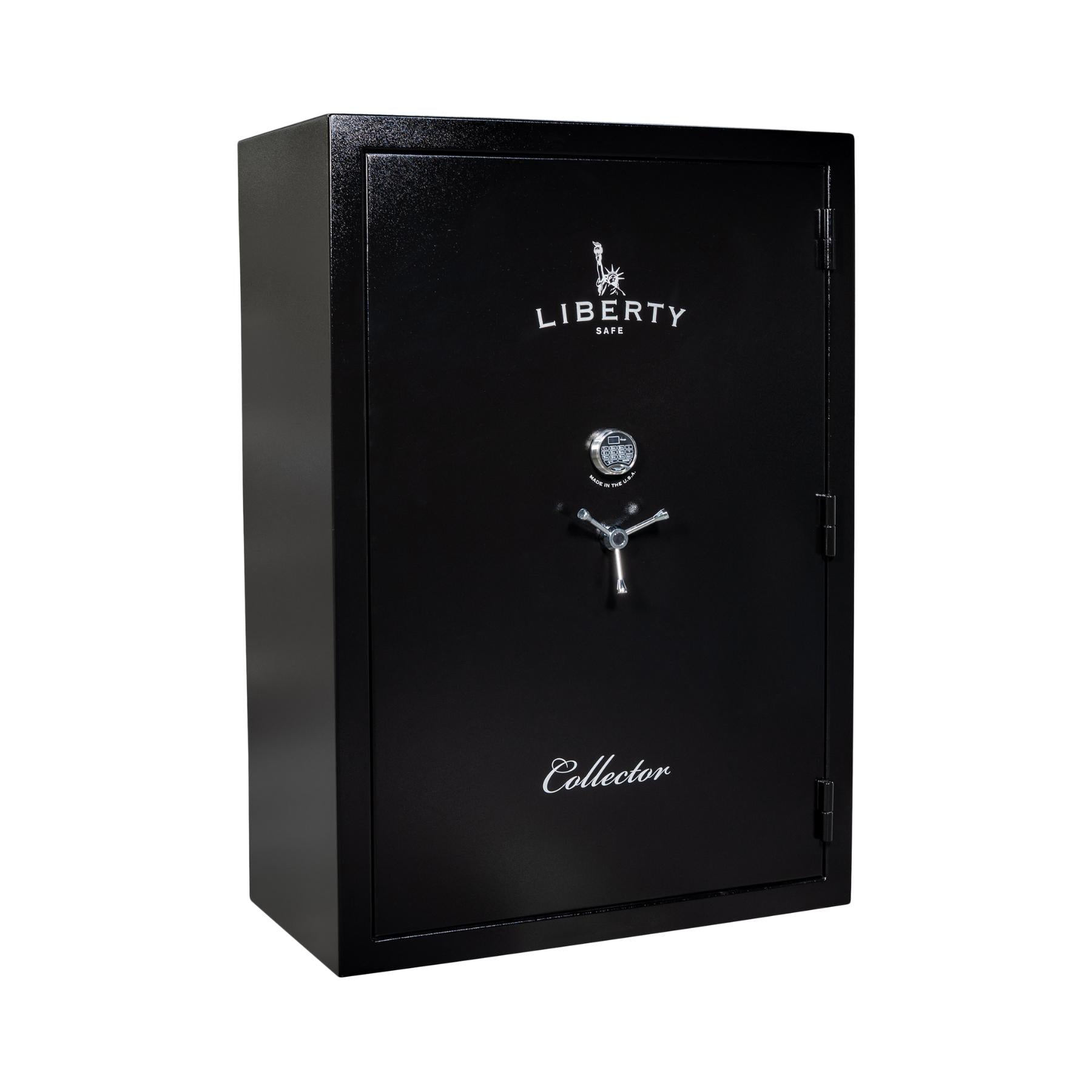 Liberty Collector textured black gun safe with SecuRam ProLogic digital lock – Heavy Metal Gun Safes New Braunfels Texas
